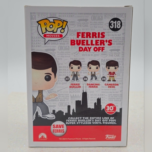 Funko POP! Ferris Bueller's Day Off Dancing Ferris #318 Vinyl Figure - Picture 4 of 6
